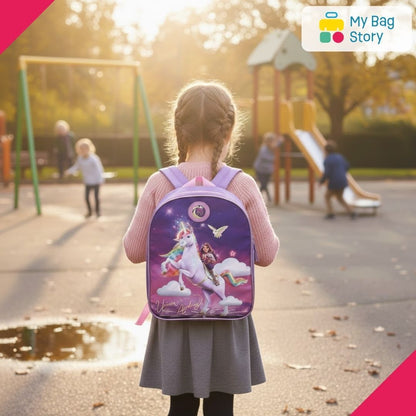 Mybagstory - Sac à Dos Enfant Unicorn Academy - Violet