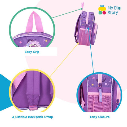Mybagstory - Sac à Dos Unicorn Academy Violet - 29 cm