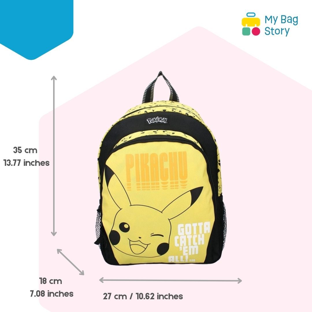 Mybagstory - Sac à Dos Pokémon Pikachu Jaune - 35 cm
