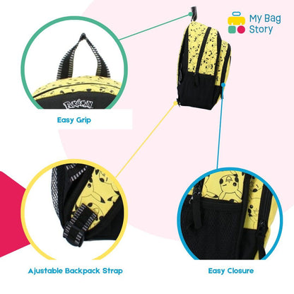 Mybagstory - Sac à Dos Pokémon Pikachu Jaune - 35 cm