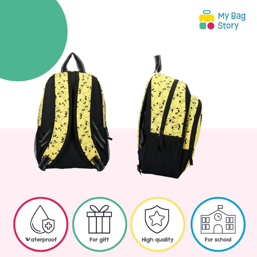 Mybagstory - Sac à Dos Pokémon Pikachu Jaune - 35 cm