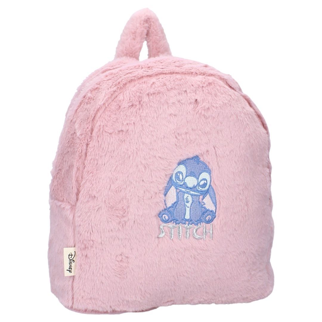 Mybagstory - Sac à Dos Stitch Fourrure Rose - 30 cm