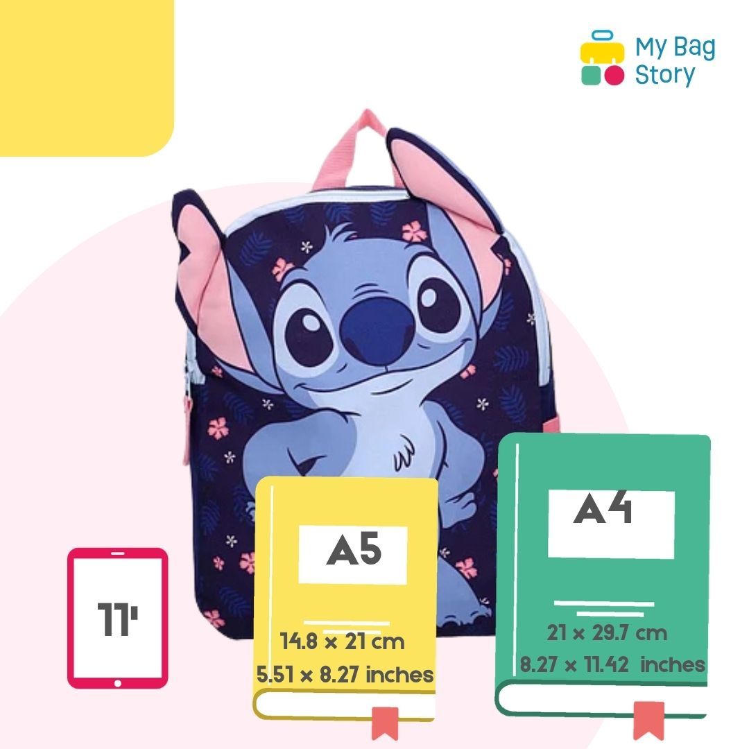 mybagstory - Sac à Dos Stitch 3D Bleu - 32 cm