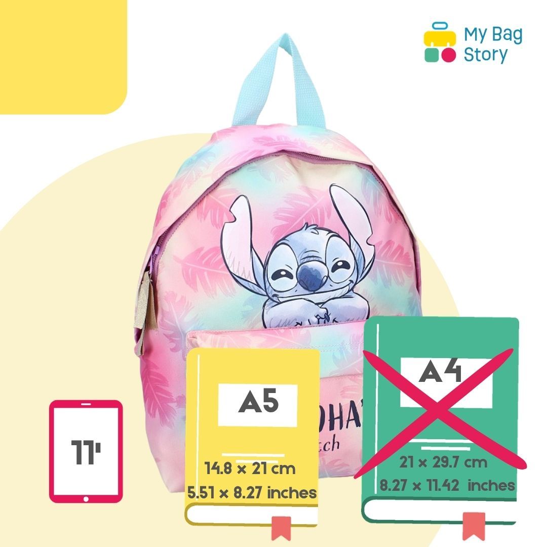 Mybagstory - Sac à dos Stitch Rose et Bleu - 31 cm