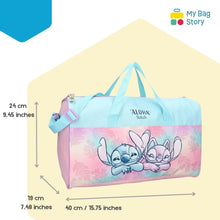 Mybagstory - Sac de Sport Stitch Bleu et Rose - 40 cm