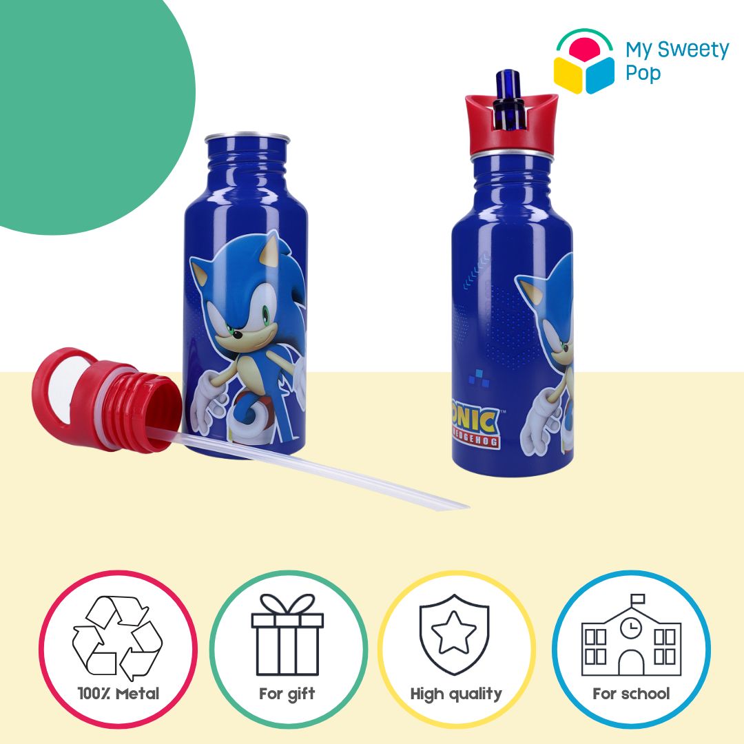 Mybagstory - Gourde enfant Sonic en acier inoxydable