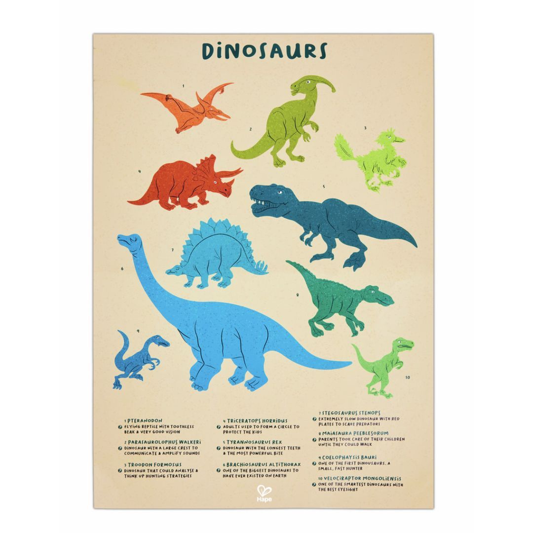 Hape - Puzzle géant dinosaures (200 pcs)