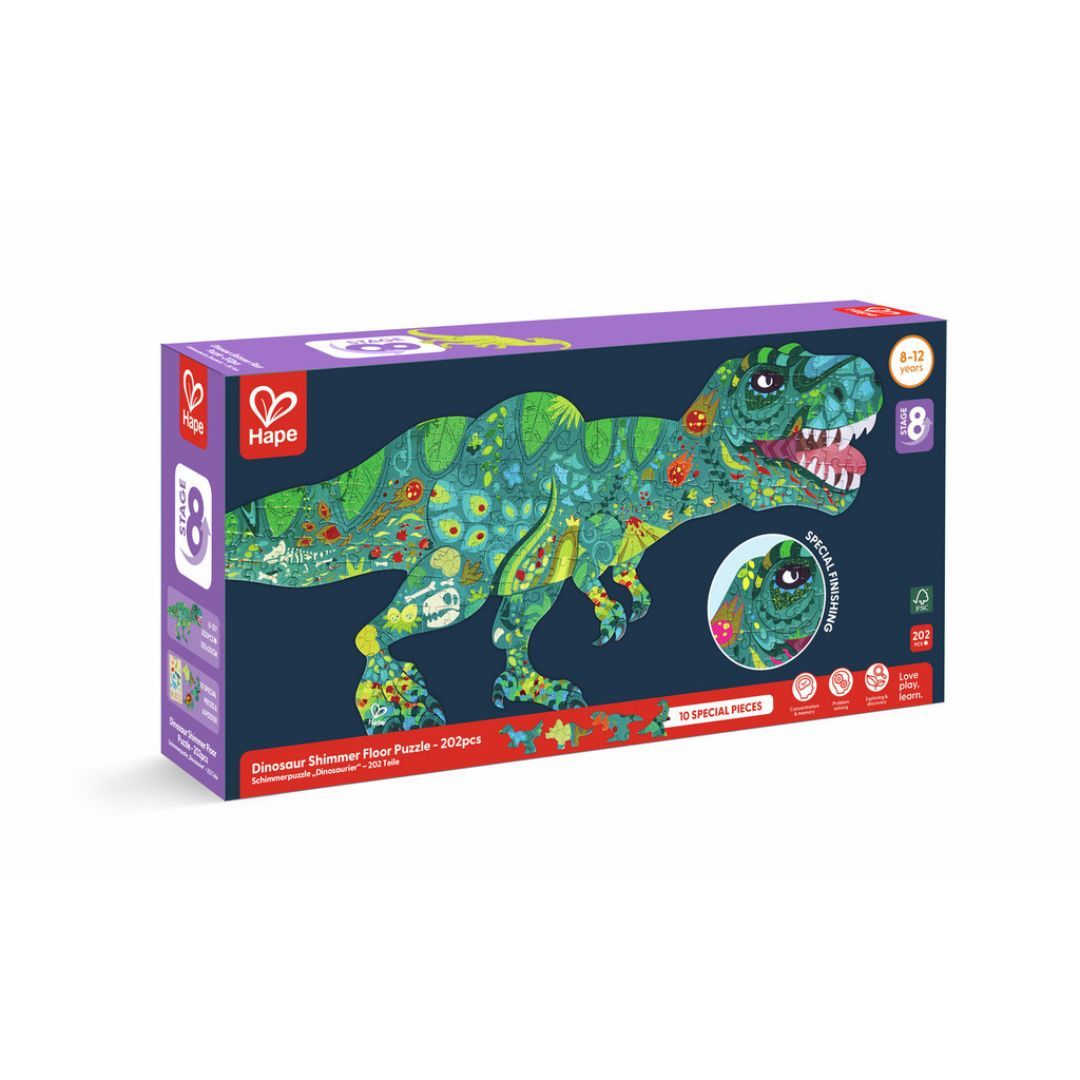 Hape - Puzzle géant dinosaures (200 pcs)