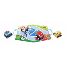 Hape - Voitures à rétrofriction et circuit lavables