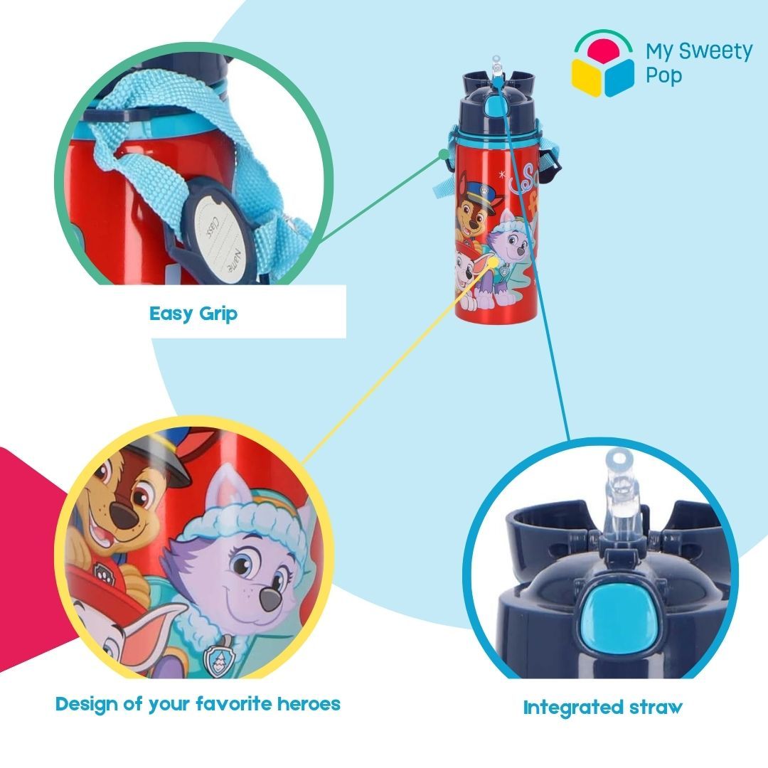 My Sweety Pop - Gourde Pat’ Patrouille 600 ml en aluminium