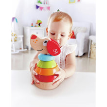 Hape - Chien Puppy arc-en-ciel à empiler - Bois