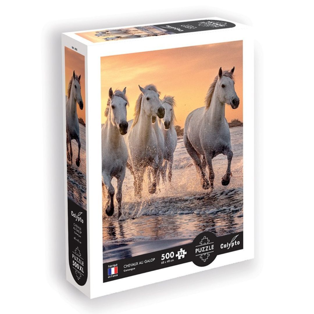 Sentosphère - PUZZLE 500 P XL - Chevaux en Camargue