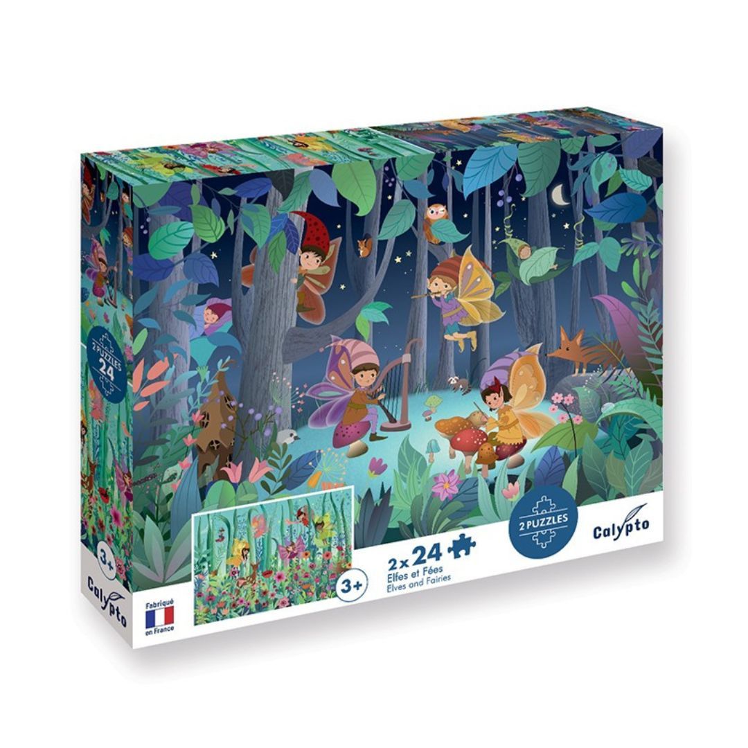 Sentosphère - PUZZLE 2*24 P - Elfes et Fées