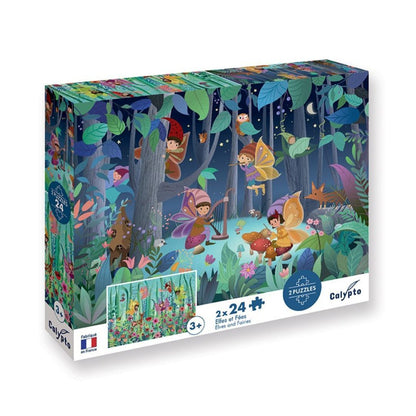 Sentosphère - PUZZLE 2*24 P - Elfes et Fées