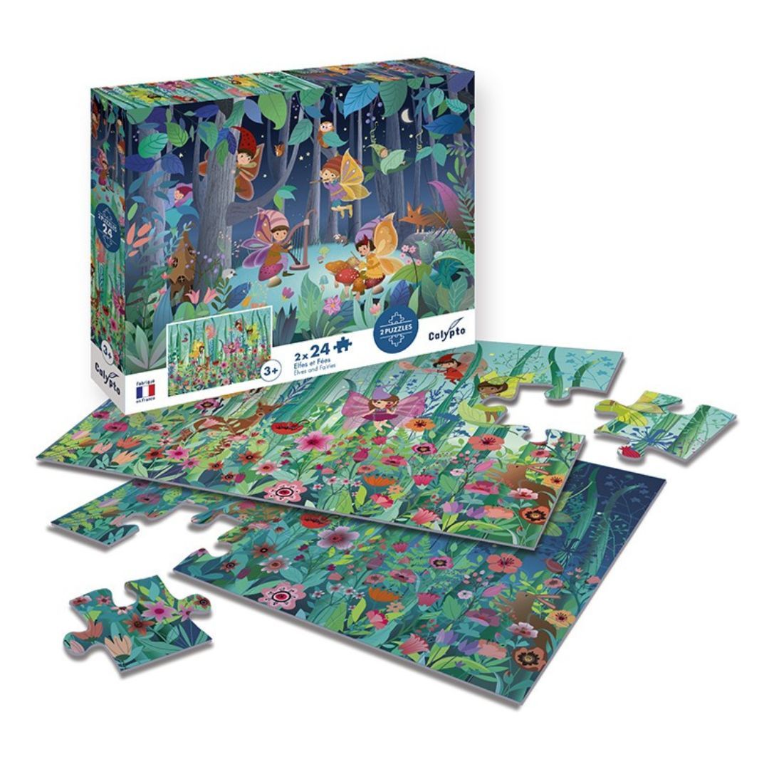 Sentosphère - PUZZLE 2*24 P - Elfes et Fées