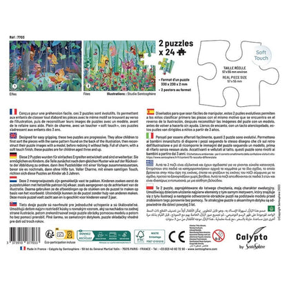 Sentosphère - PUZZLE 2*24 P - Elfes et Fées