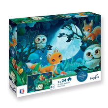 Sentosphère - PUZZLE 2*24 P - Au Clair de Lune