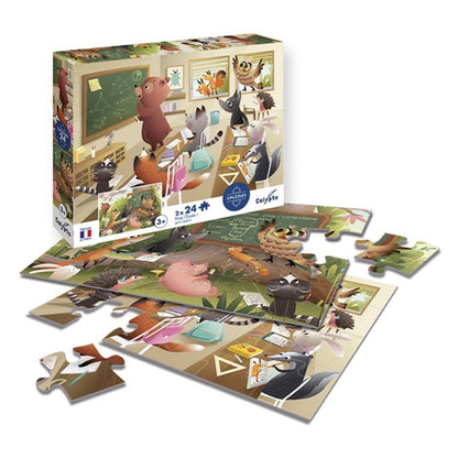 Sentosphère - PUZZLE 2*24 P - Vive l'École