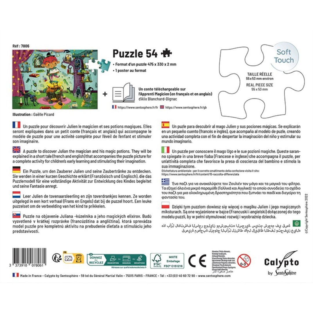 Sentosphère - PUZZLE 54 P - L'Apprenti Magicien