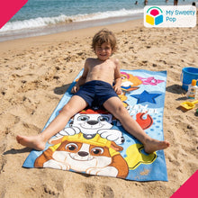 My Sweety Pop - Serviette de plage enfant Pat' Patrouille en microfibre bleu