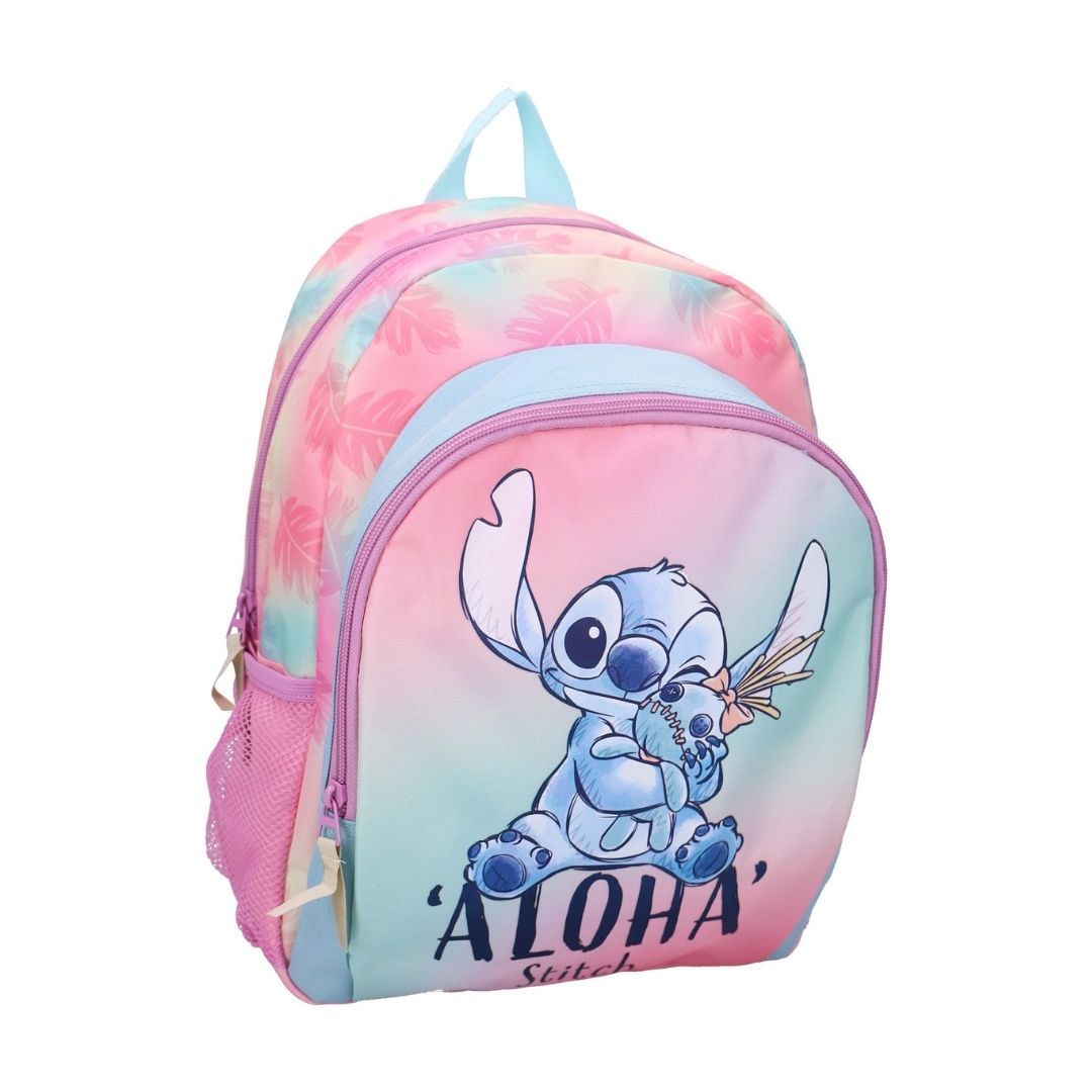 Mybagstory - Sac à dos Stitch Rose Galaxie et Bleu - 35 cm