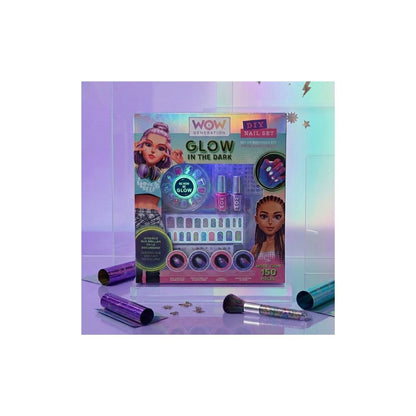 WOW Generation - Set de manucure avec ongles fluorescents pour fille