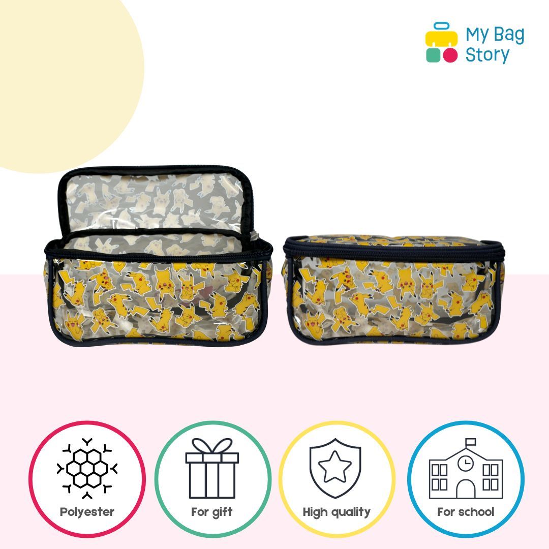 Mybagstory - Trousse Pokémon Transparente - 22 cm