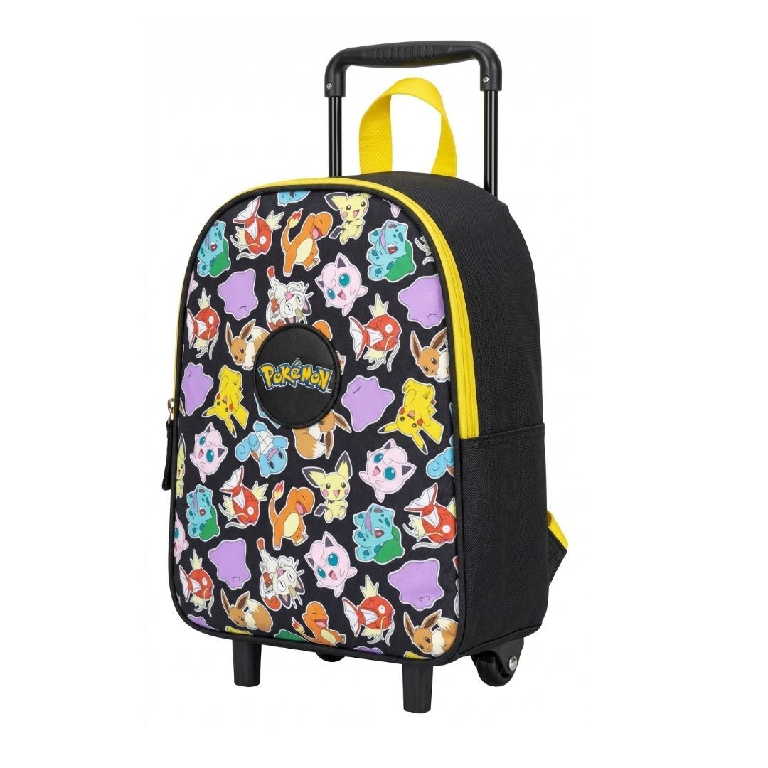 Mybagstory - Sac à Dos à roulettes Pokémon Noir - 32 cm