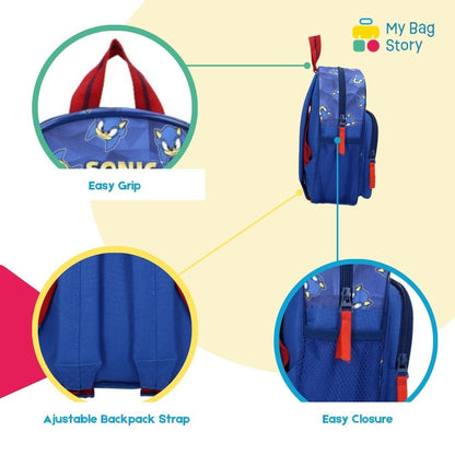 Mybagstory - Sac à dos Sonic Bleu - 29 cm