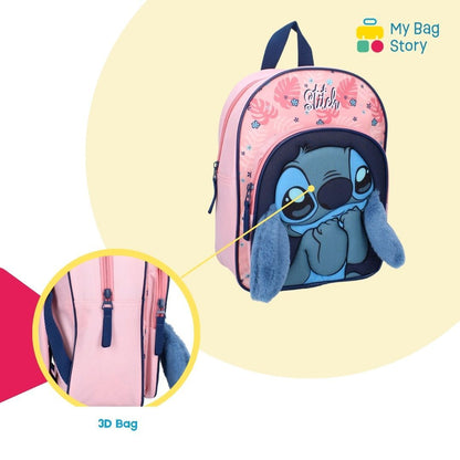 Mybagstory - Sac à dos Stitch Rose oreille douce - 31 cm