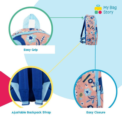 Mybagstory - Sac à dos Stitch Bleu/Rose - 28 cm