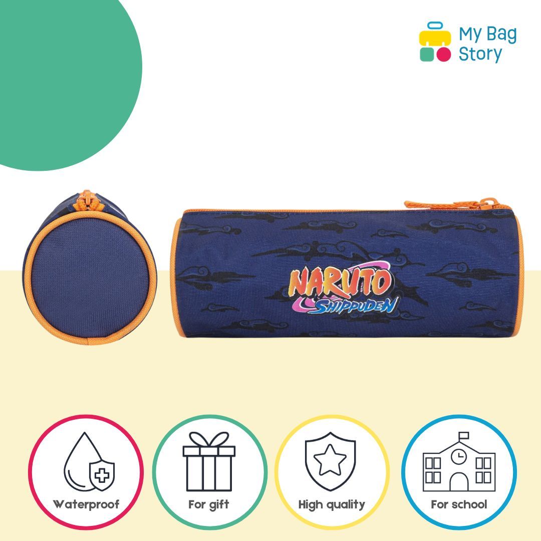 Mybagstory - Trousse Scolaire Naruto Bleu/Orange - 23,4 cm