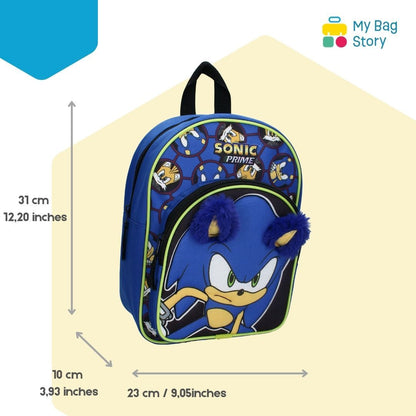 Mybagstory - Sac à dos 3D Sonic Bleu - 31 cm