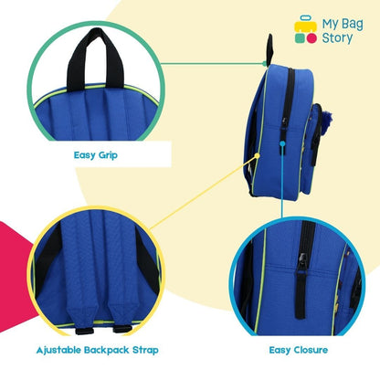 Mybagstory - Sac à dos 3D Sonic Bleu - 31 cm