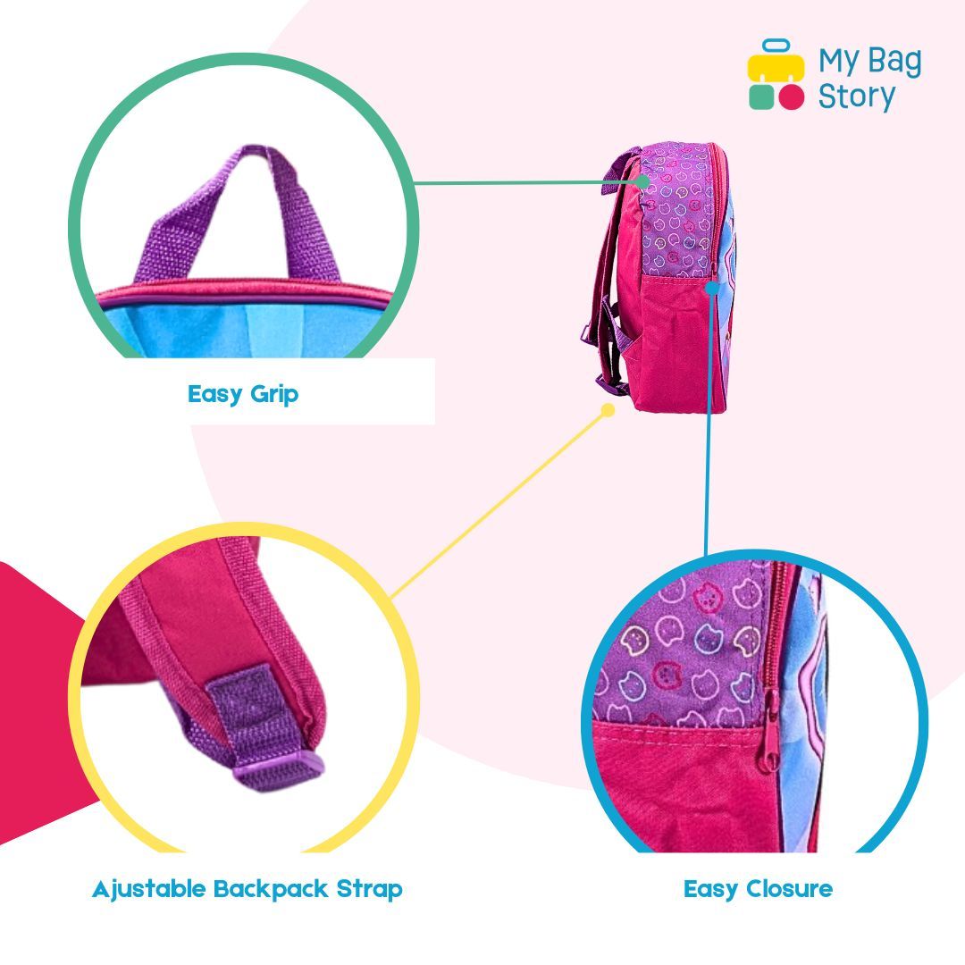 Mybagstory - Sac à dos Gabby's Dollhouse - Violet/Bleu/Rose - 30,5 cm