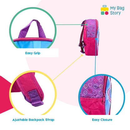 Mybagstory - Sac à dos Gabby's Dollhouse - Violet/Bleu/Rose - 30,5 cm