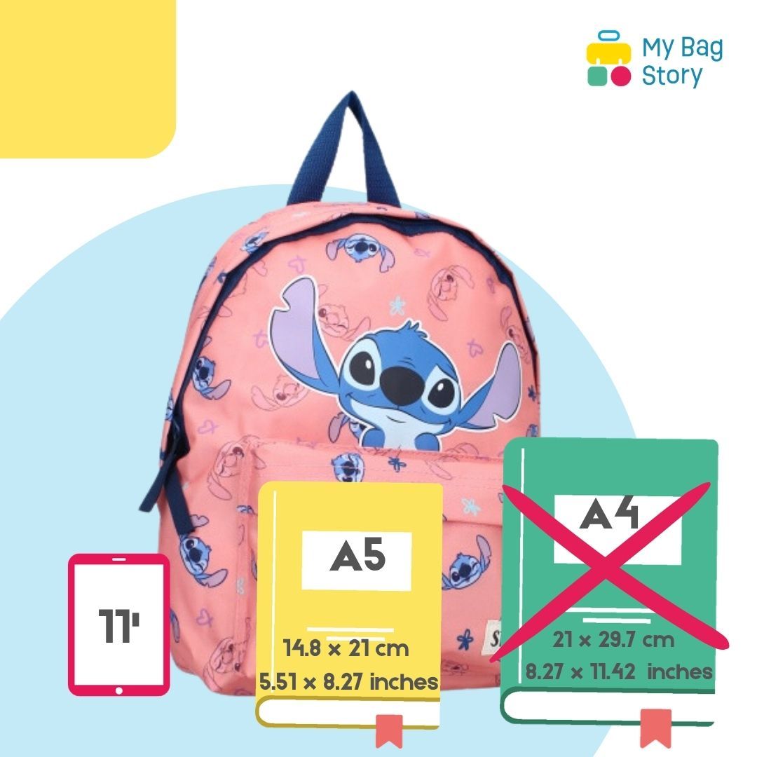 Mybagstory - Sac à dos Stitch Rose - 31 cm