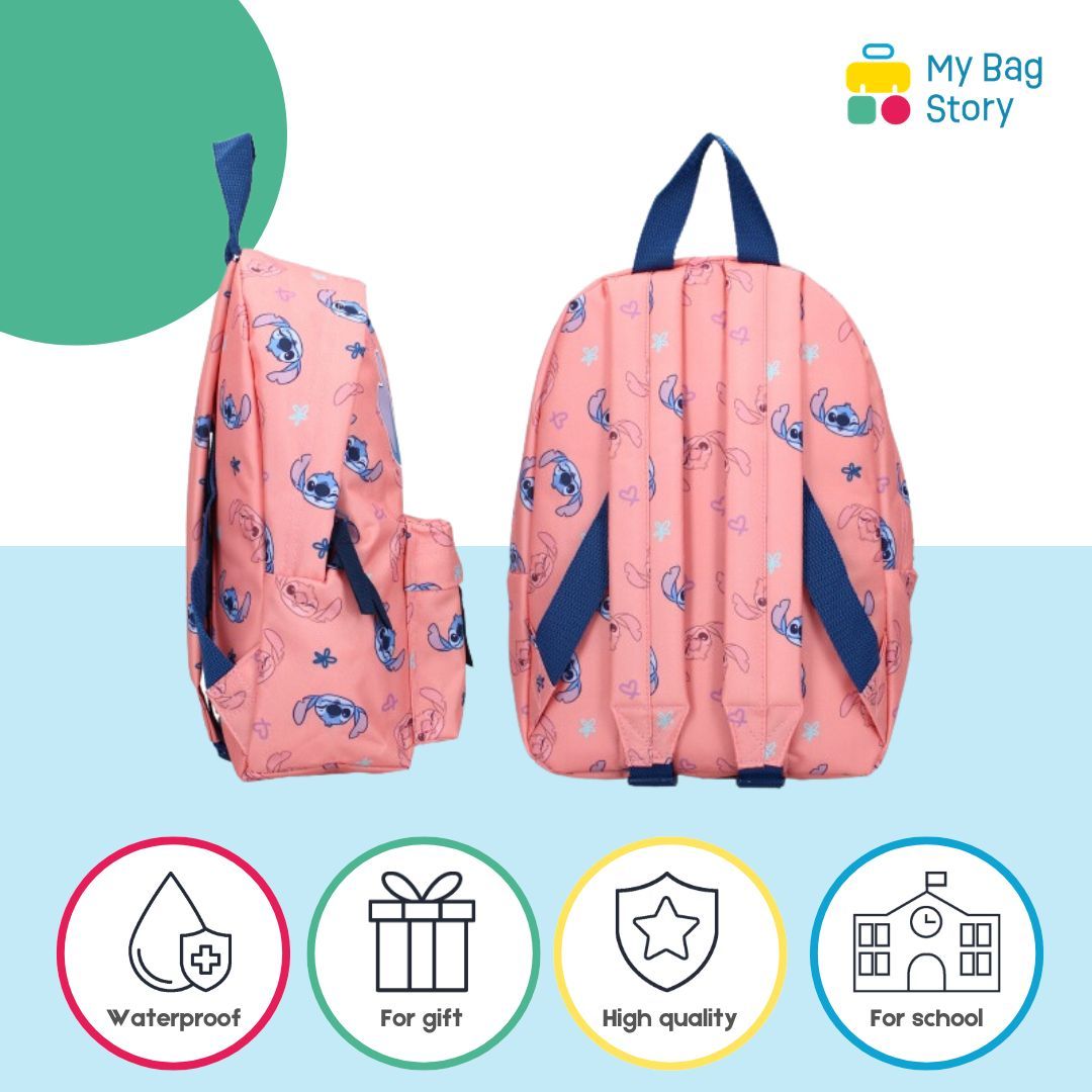 Mybagstory - Sac à dos Stitch Rose - 31 cm