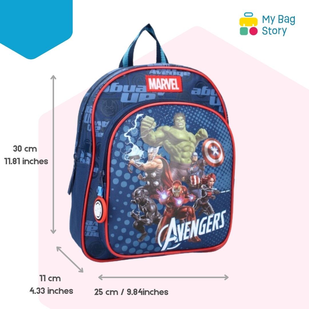 Mybagstory - Sac à dos Avengers Bleu/Rouge - 30 cm