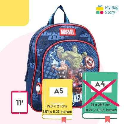 Mybagstory - Sac à dos Avengers Bleu/Rouge - 30 cm