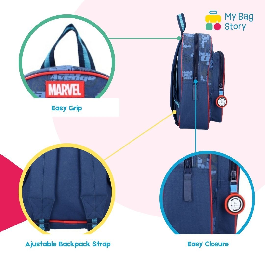 Mybagstory - Sac à dos Avengers Bleu/Rouge - 30 cm