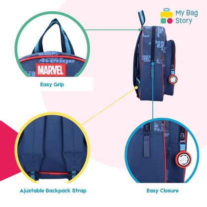 Mybagstory - Sac à dos Avengers Bleu/Rouge - 30 cm
