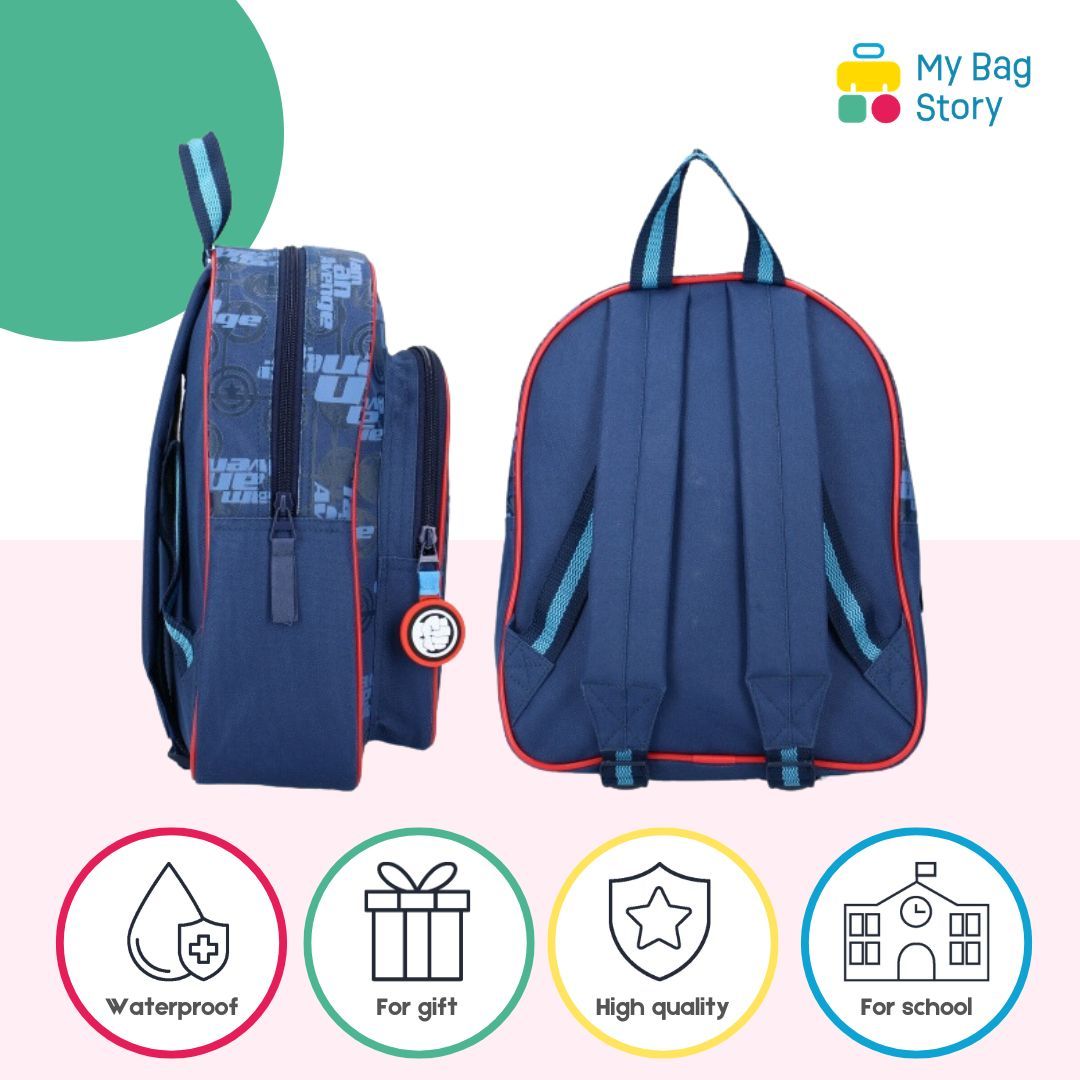Mybagstory - Sac à dos Avengers Bleu/Rouge - 30 cm