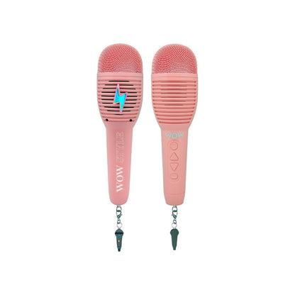WOW Generation - Micro Sans Fil Karaoké Bluetooth Rose