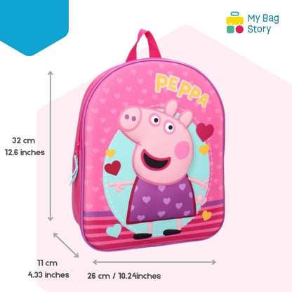 Mybagstory - Sac à dos 3D Peppa Pig Rose - 32 cm