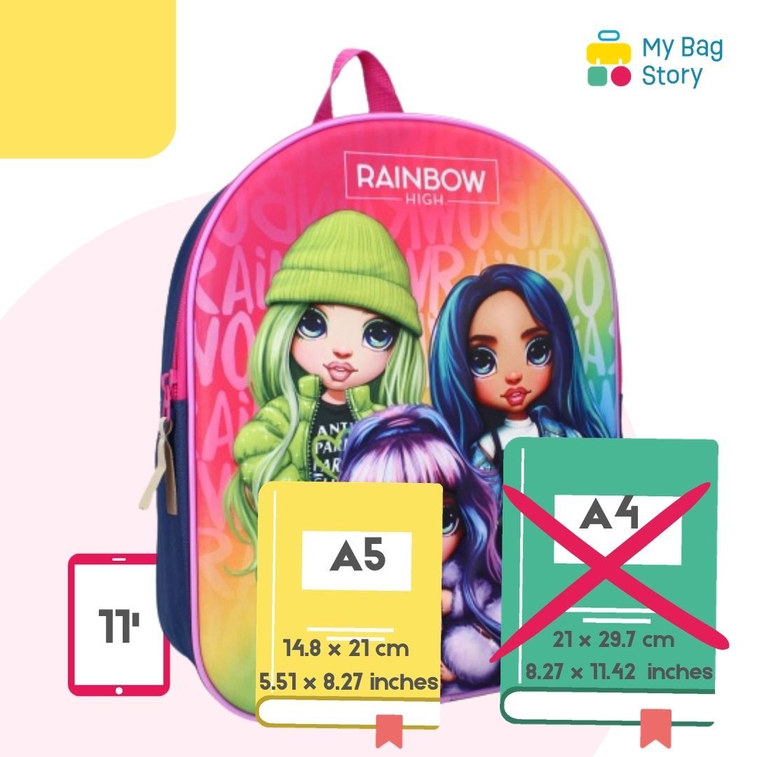 Mybagstory - Sac à dos 3D Rainbow High Multicolore - 32 cm