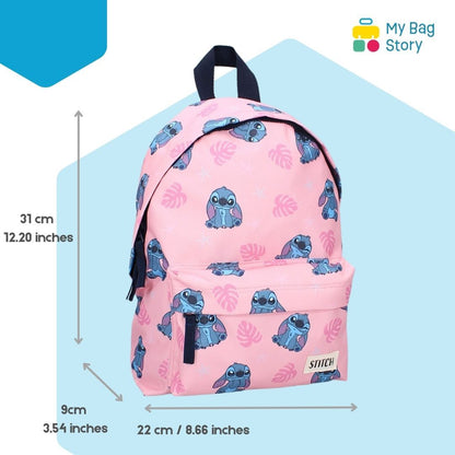 Mybagstory - Sac à dos Stitch - Rose/Bleu - 31 cm