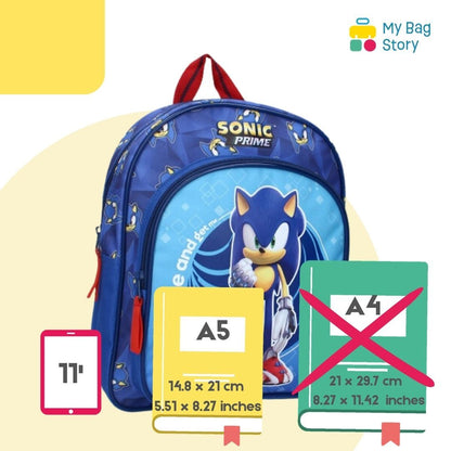 Mybagstory - Sac à dos Sonic Bleu - 30 cm