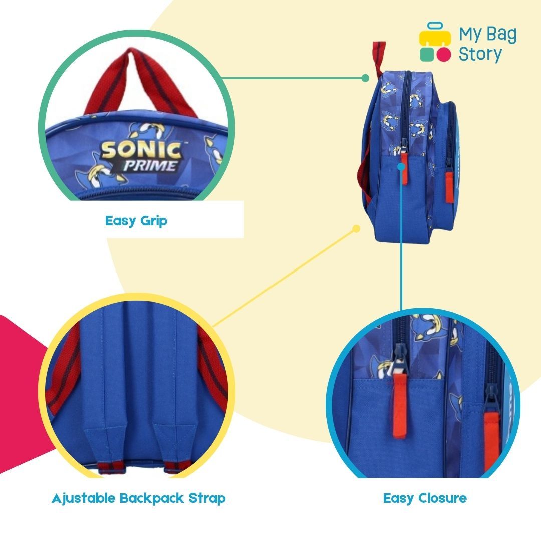 Mybagstory - Sac à dos Sonic Bleu - 30 cm