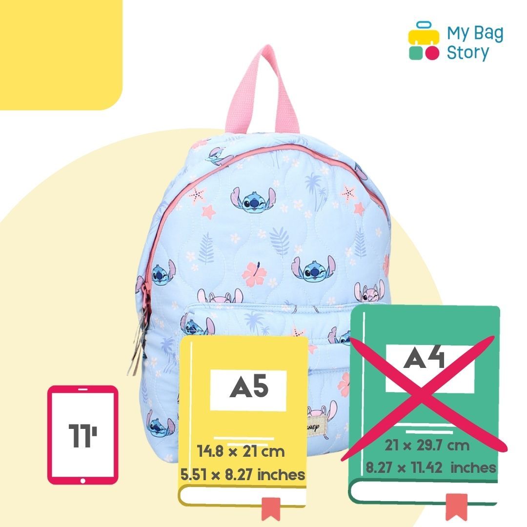 Mybagstory - Sac à dos Bleu Stitch - 31 cm